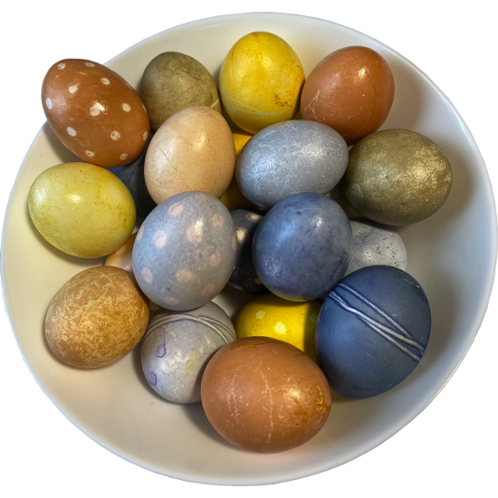 Eier färben mit Naturfarben